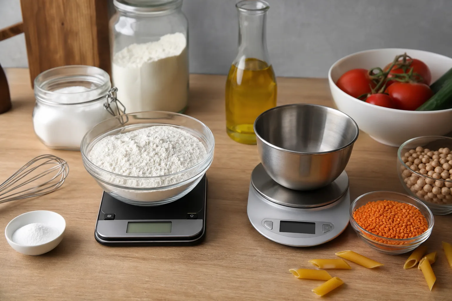 Kuechenwaage beim Backen vs. Kochen: richtige Messmethoden im Vergleich