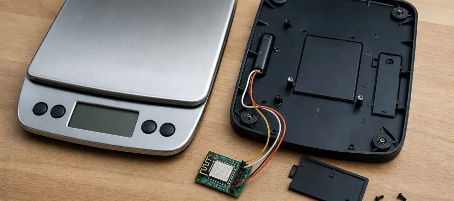 Kuechenwaage WLAN-faehig machen: DIY-Upgrade fuer Smart-Home-Anbindung