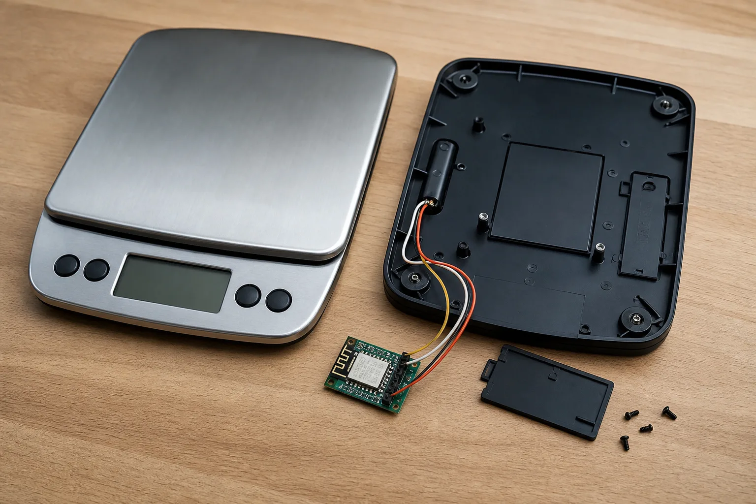 Kuechenwaage WLAN-faehig machen: DIY-Upgrade fuer Smart-Home-Anbindung
