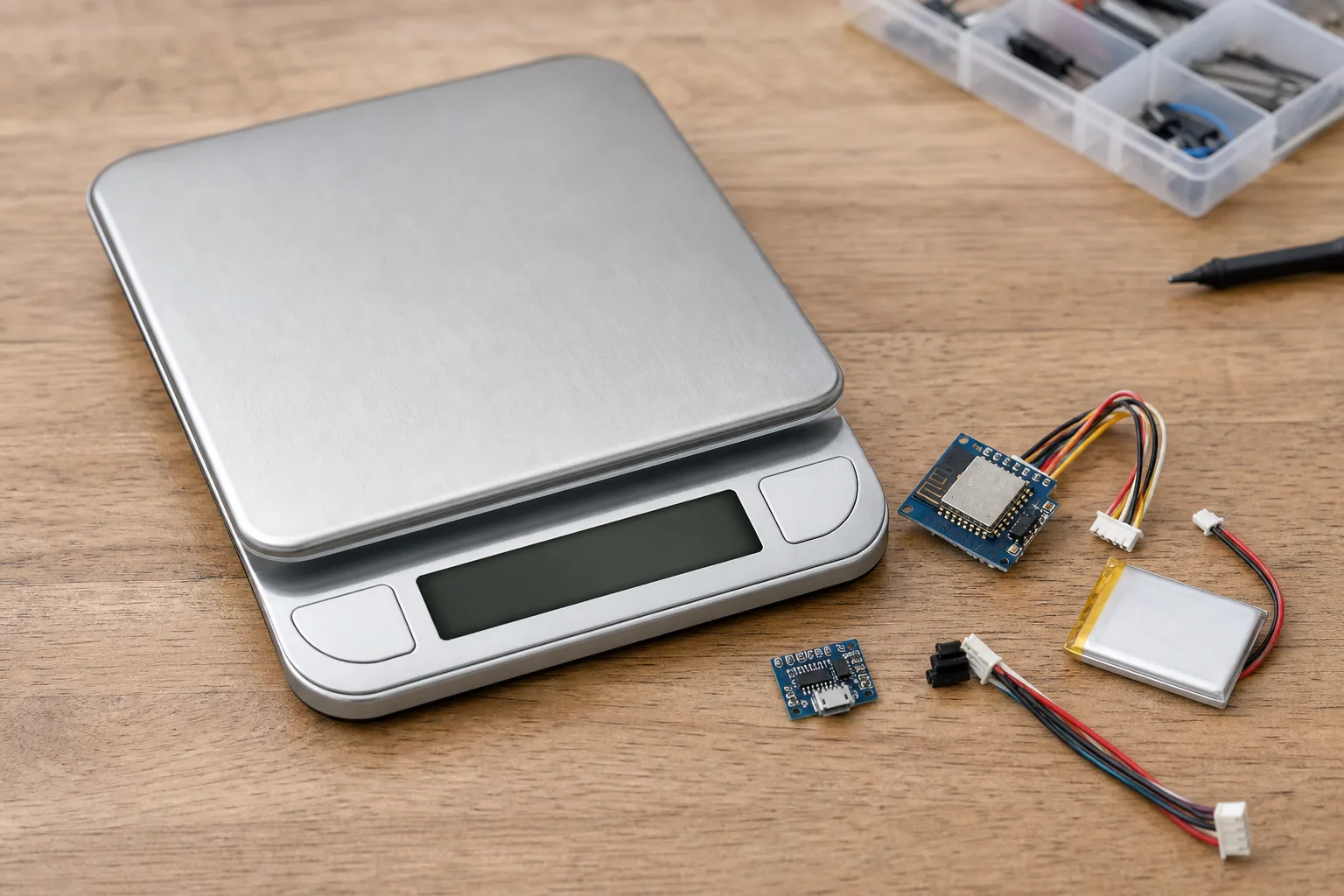 Kuechenwaage digital aufruesten: DIY Bluetooth-, WLAN- und App-Integration